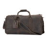 Leather Overnight Bag Milan - Rugged Leather - Brown - Greenwood Leather