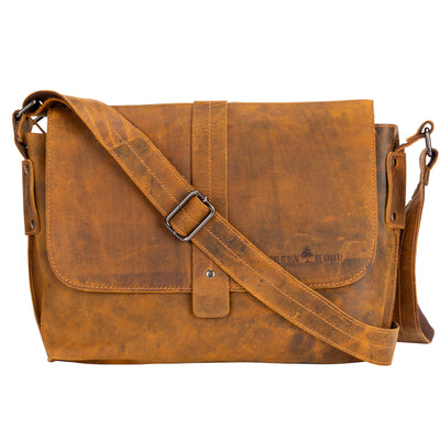 Vintage Messenger Christoph - Camel - Unisex - Greenwood Leather