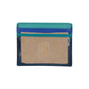 Credit Debit Leather Card Holder Blue Multi - Gianna - Leather Greenwood Bag | The Greenwood Leather Online Shop Australia