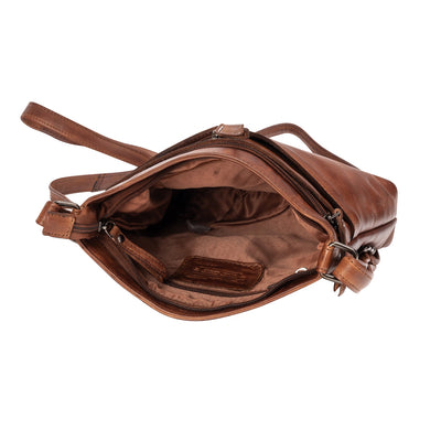 Leather Shoulder Bag GW6833 Cognac - Leather Greenwood Bag | The Greenwood Leather Online Shop Australia