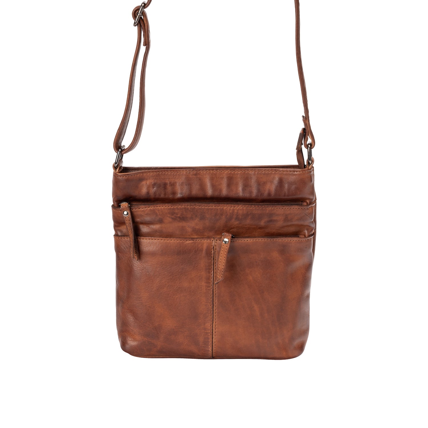 Leather Shoulder Bag GW6833 Cognac - Leather Greenwood Bag | The Greenwood Leather Online Shop Australia