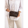 Leather Shoulder Bag Cherry Brown