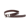 Leather Belt Brownk with Sliver Buckle - Johnny - Leather Greenwood Bag | The Greenwood Leather Online Shop Australia