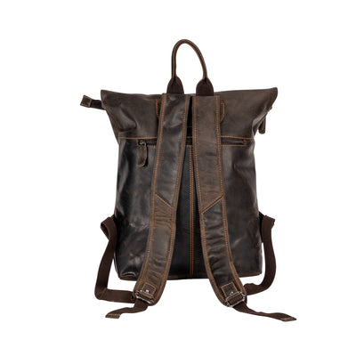 Leather Backpack Oscar - Brown