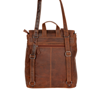 Convertible Leather Backpack For Women - Handcrafted