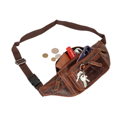 Leather Waist Pack Jack - Sandal Colour