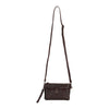 Leather Shoulder Bag Cherry Brown