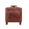 Leather Pilot Briefcase With Wheels Marino