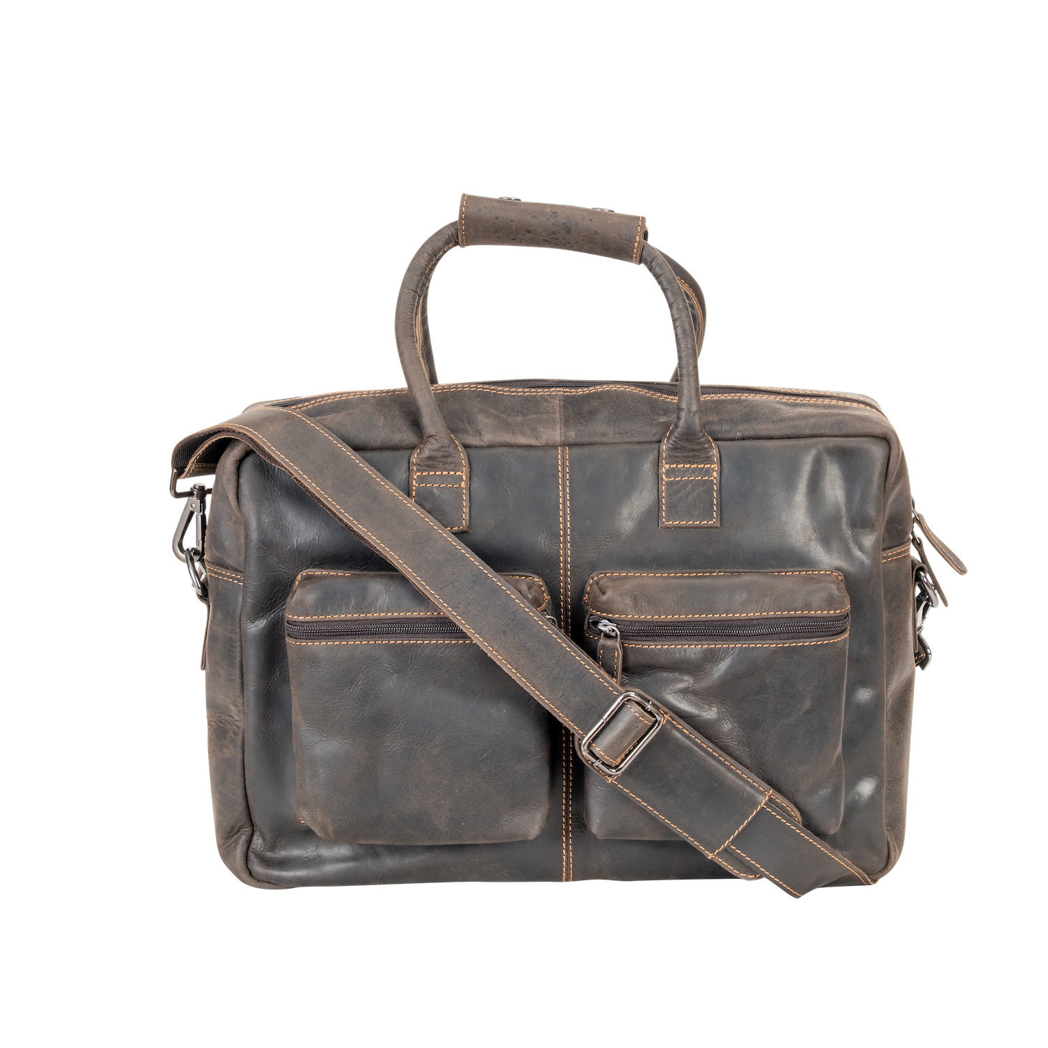 Leather Laptop Bag Dean Brown