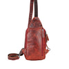 Leather Sling Bag Red-waxy Auckland