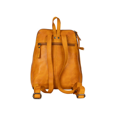 Leather Backpack Perth - Yellow - Leather Greenwood Bag | The Greenwood Leather Online Shop Australia