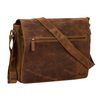 Leather Laptop Bag Richard Camel - Greenwood Leather