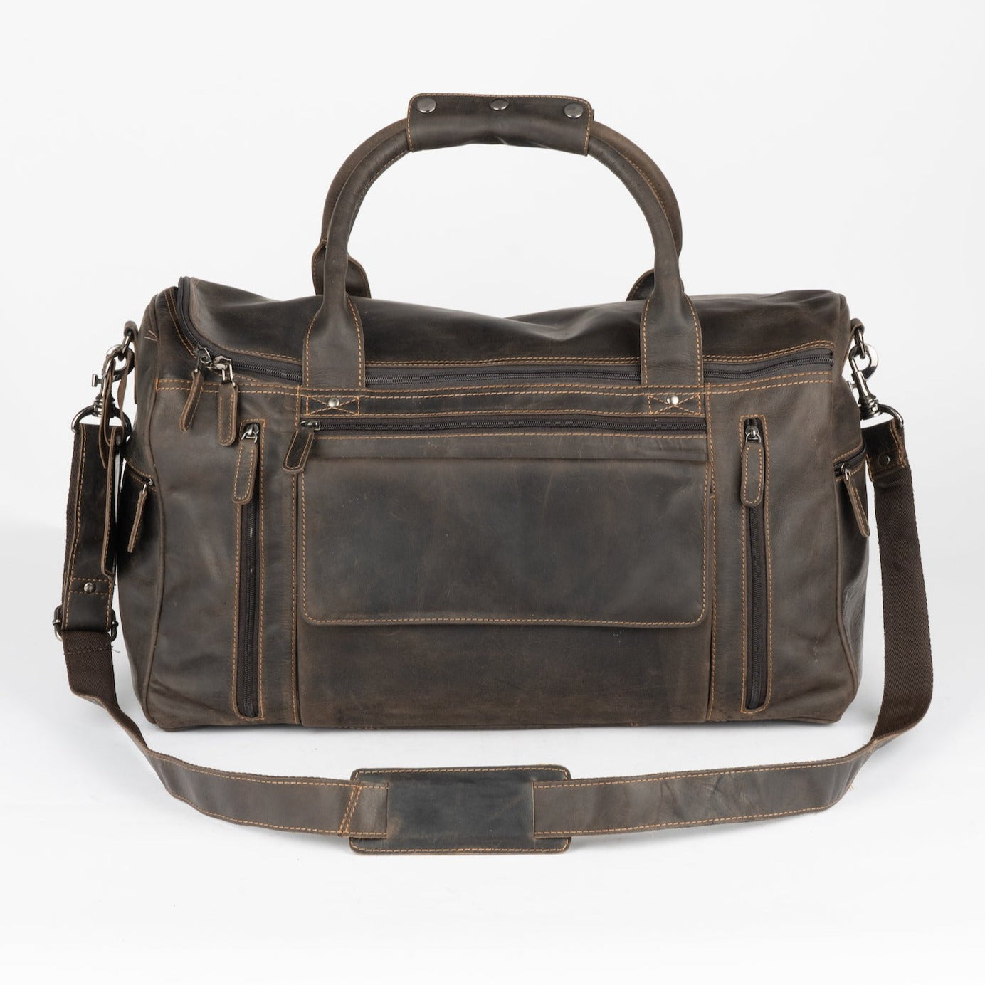 Leather Travel Bag Large - Casual Vintage Look - Leather Greenwood Bag | The Greenwood Leather Online Shop Australia