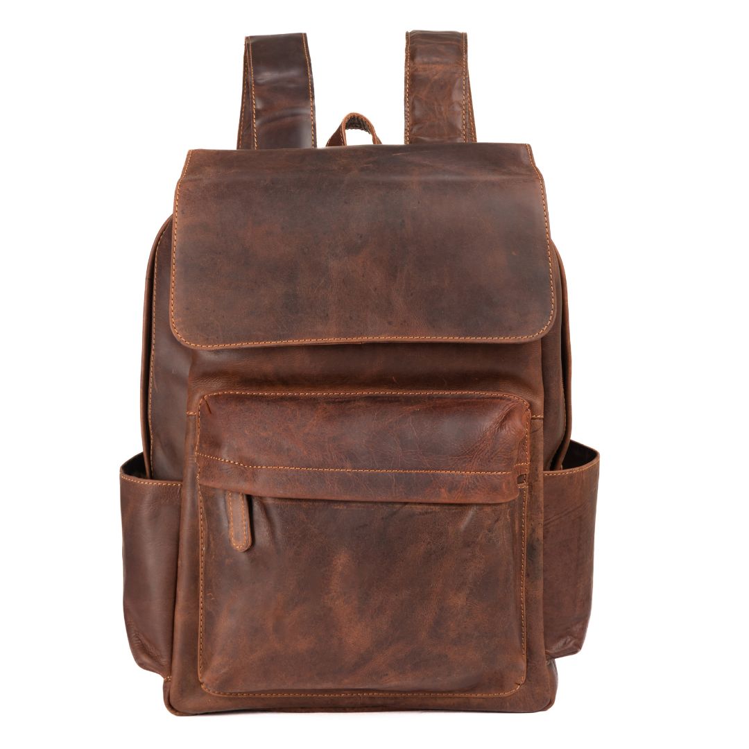 Leather backpack au best sale