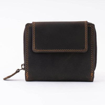 Women's Leather Wallet Tina - Brown - Greenwood Leather