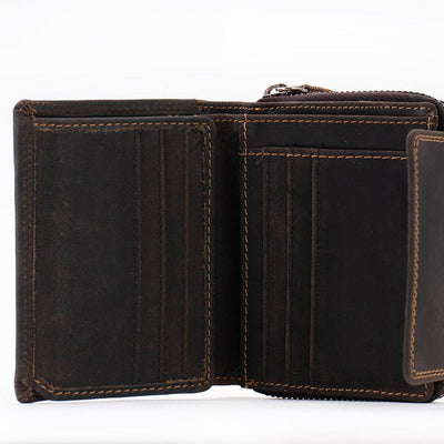 Women's Leather Wallet Tina - Brown - Greenwood Leather