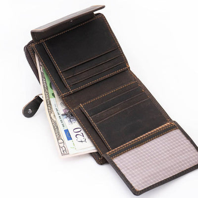 Women's Leather Wallet Tina - Brown - Greenwood Leather