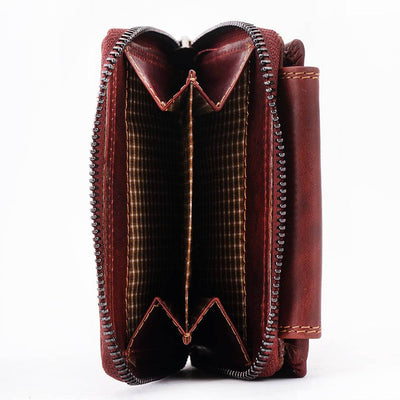 Women's Leather Wallet Tina - Rosewood - Greenwood Leather