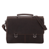 Leather Briefcase Brown - Karl - Greenwood Leather