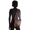 Leather Shoulder Bag Sandel - Hobart - Greenwood Leather