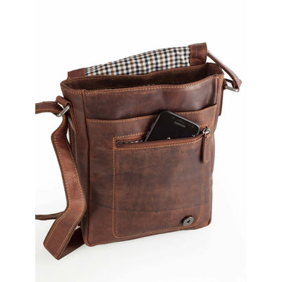 Leather Shoulder Bag Sandel - Hobart - Greenwood Leather