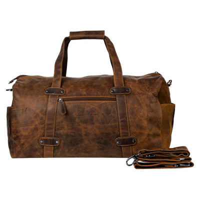 Leather Overnight Duffle Bag Port Macquarie - Sandel - Greenwood Leather